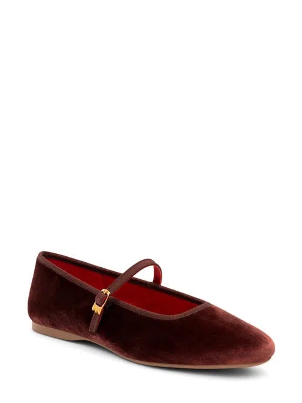 Like New Birdies The Hummingbird - Mary Jane in Brandy Velvet Burgundy 7.5